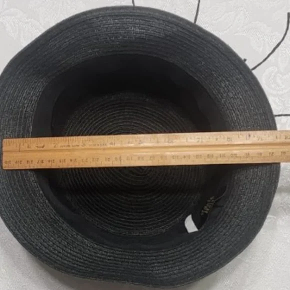 Magid Black Straw Bucket Hat - Picture 7 of 7